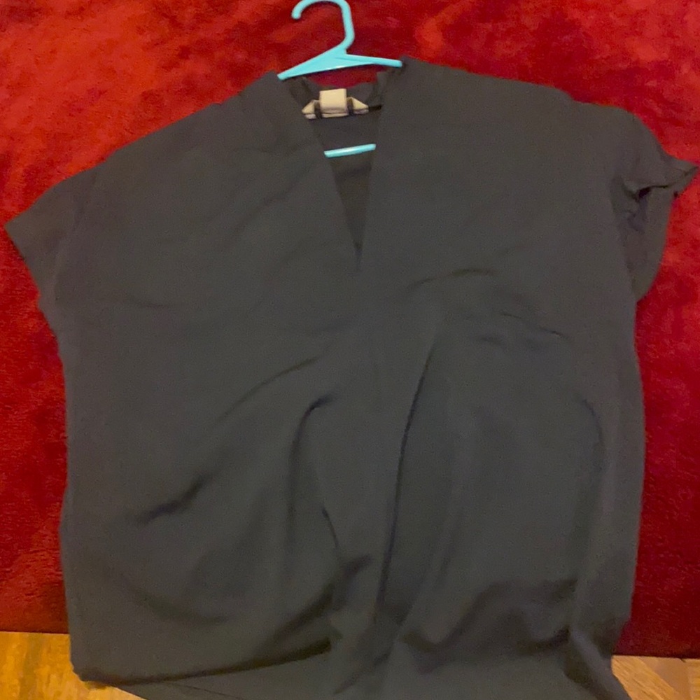 Blouse extended sleeve h and m blue green